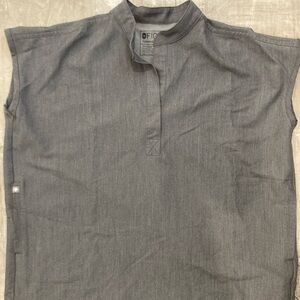 Figs Rafaela Oversized Scrub Top XS Graphite